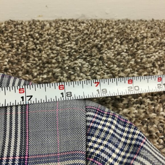 NWT Oxxford Clothes Sport Coat Super 110s Wool Glen Plaid Blue Pink 40R - Picture 14 of 15